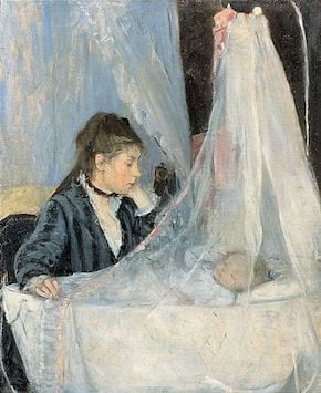 Berthe Morisot, Le berceau (1872)